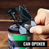 18-in-1 Credit Card Multi-Tool – EDC Survival Gear, Bottle Opener, Camping Tool (Black)