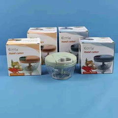 Multi-Blade Manual Food Chopper – Garlic Press, Meat Grinder & Veggie Cutter