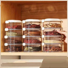 Stackable Spice Organizer – Kitchen Storage Box for Herbs & Spices
