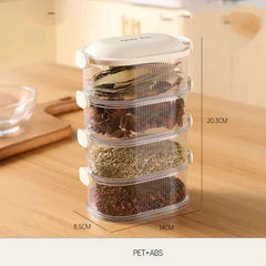 Stackable Spice Organizer – Kitchen Storage Box for Herbs & Spices