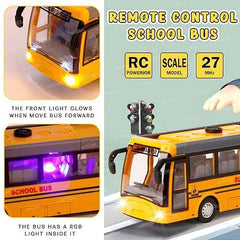 Rechargeable Remote Control Tourist Bus – Wireless RC Toy Car for Kids