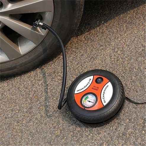 12V Portable Car Tire Inflator Pump – 260PSI Air Compressor for Car & Bike Tires