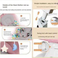 Electric Baby Rocking Chair – Smart Automatic Swing & Sleeping Bassinet for Infants