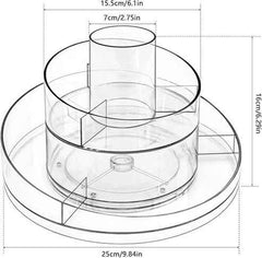 360° Rotating Makeup Organizer – Large Capacity Cosmetic Storage Stand