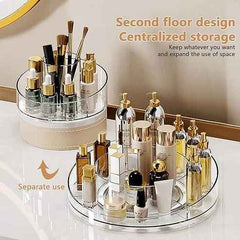 360° Rotating Makeup Organizer – Large Capacity Cosmetic Storage Stand