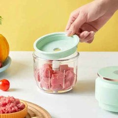 Mini Electric Garlic Masher – USB Rechargeable Food Chopper & Multi-Function Kitchen Grinder