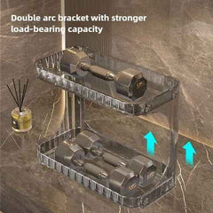 Double-Layer Bathroom Storage Rack – Washstand Organizer for Toiletries & Cosmetics