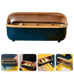 Multi-Grid Seasoning Box Set – Kitchen Spice Jar & Condiment Storage Organizer