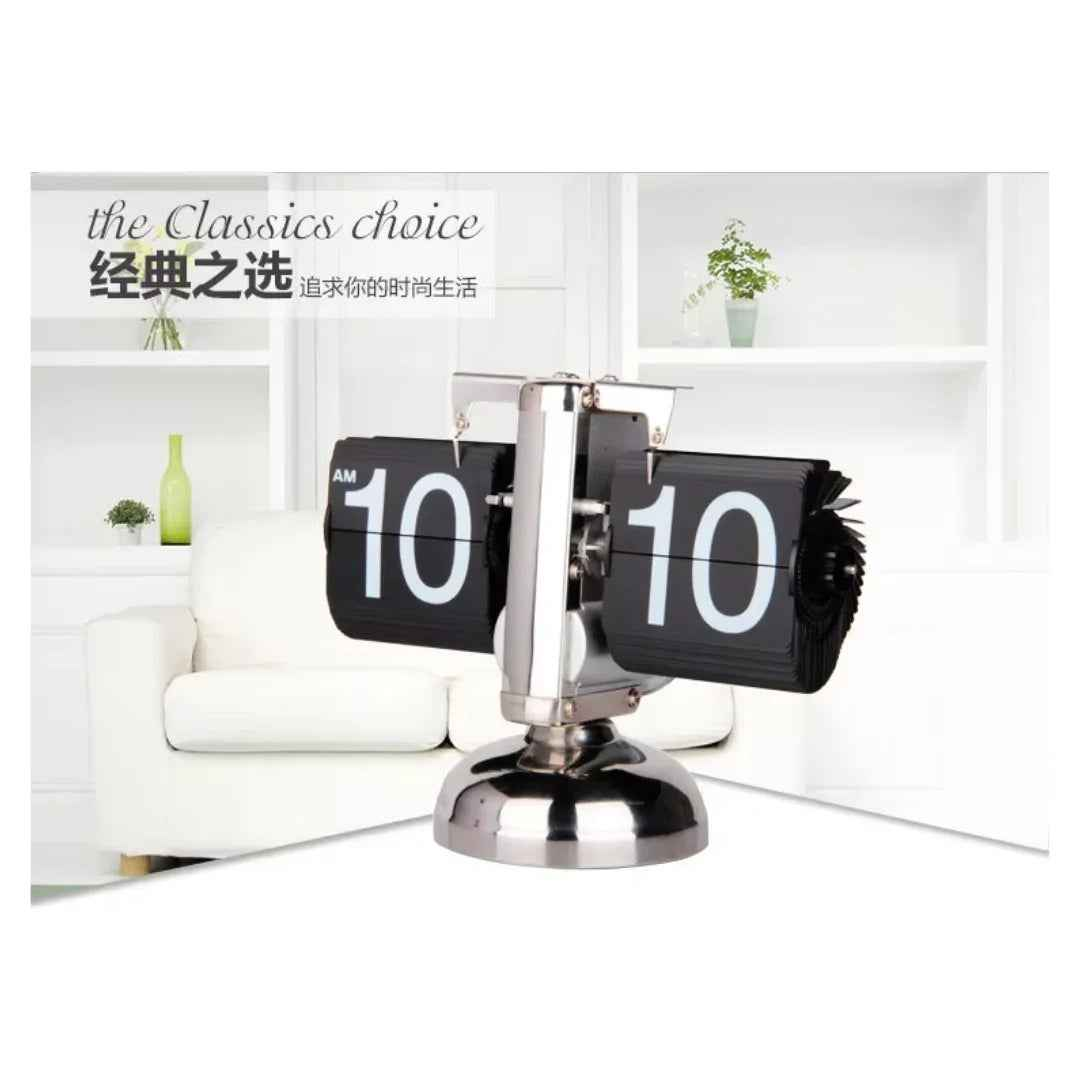 Classic Retro Flip Clock — Stylish Desk Clock for Office & Home | sino.pk