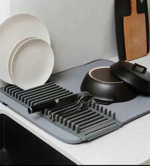 Space-Saving Dish Rack — Foldable, Durable & Kitchen-Ready!