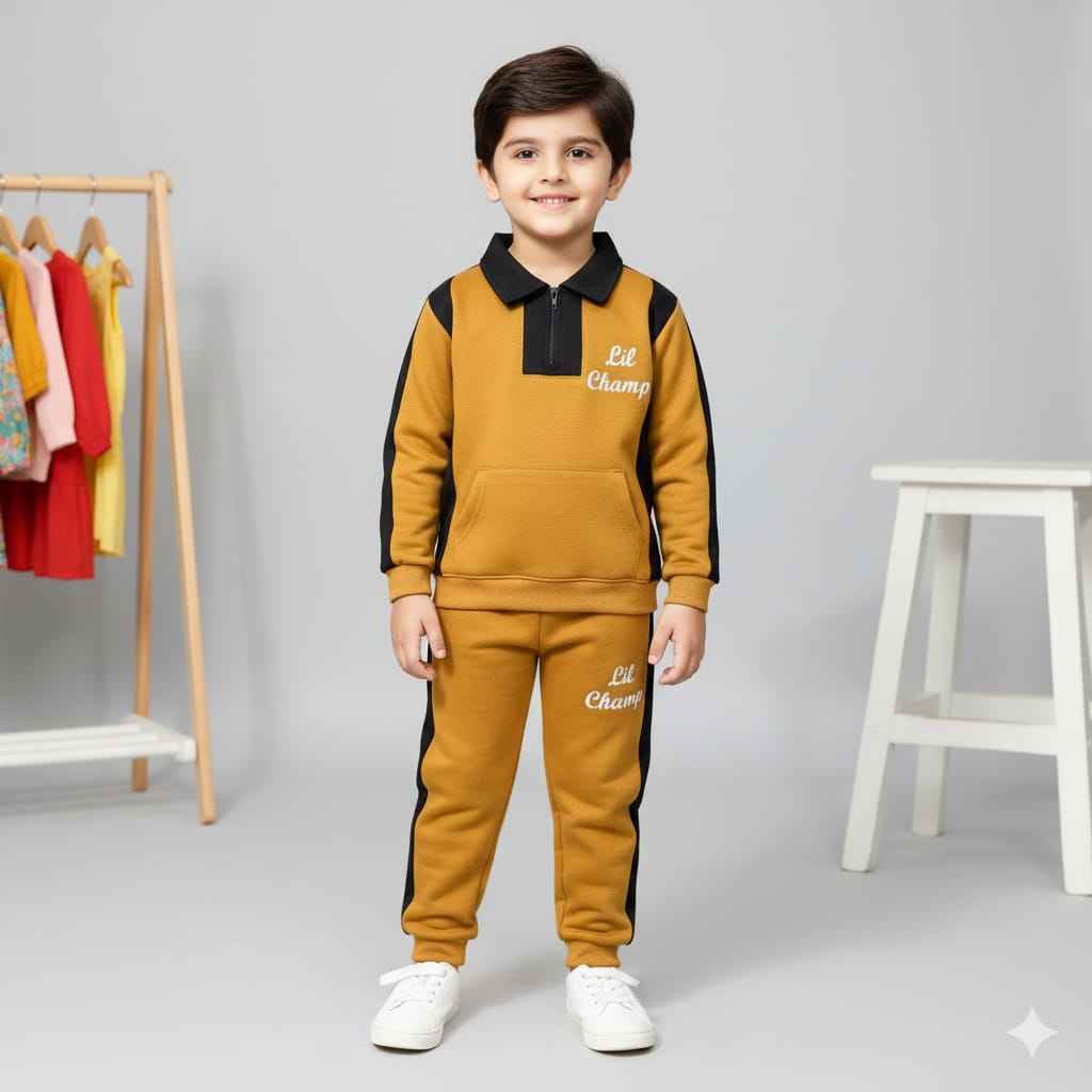 Collar Champ Kids Tracksuits | Premium Cotton Fleece for Ultimate Comfort