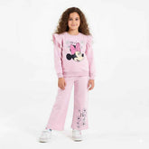 Girls Mickey Minnie Tracksuits | Premium Cotton Fleece Outfit