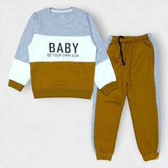 Boys Tracksuits - Three-Panel Premium Cotton Fleece Outfit