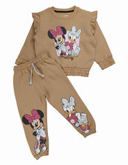 Girls Minnie & Daisy Ruffle Tracksuits | Soft Cotton Fleece