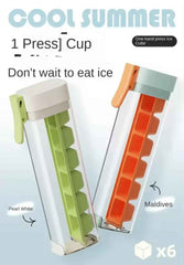 Ice Cube Mold with One-Hand Press — Easy, Quick & Mess-Free!