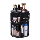 Black Makeup Storage Rack – 360° Rotating Beauty Organizer