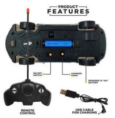 3D Lightning Remote Control Car – Rechargeable RC Toy Car with Flashing Lights