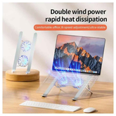 Ergonomic Laptop Cooling Pad with Dual Fans – Heat-Free Work