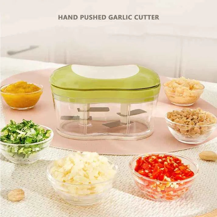 Manual Vegetable Chopper & Food Processor β Multi-Blade Cutter for Kitchen