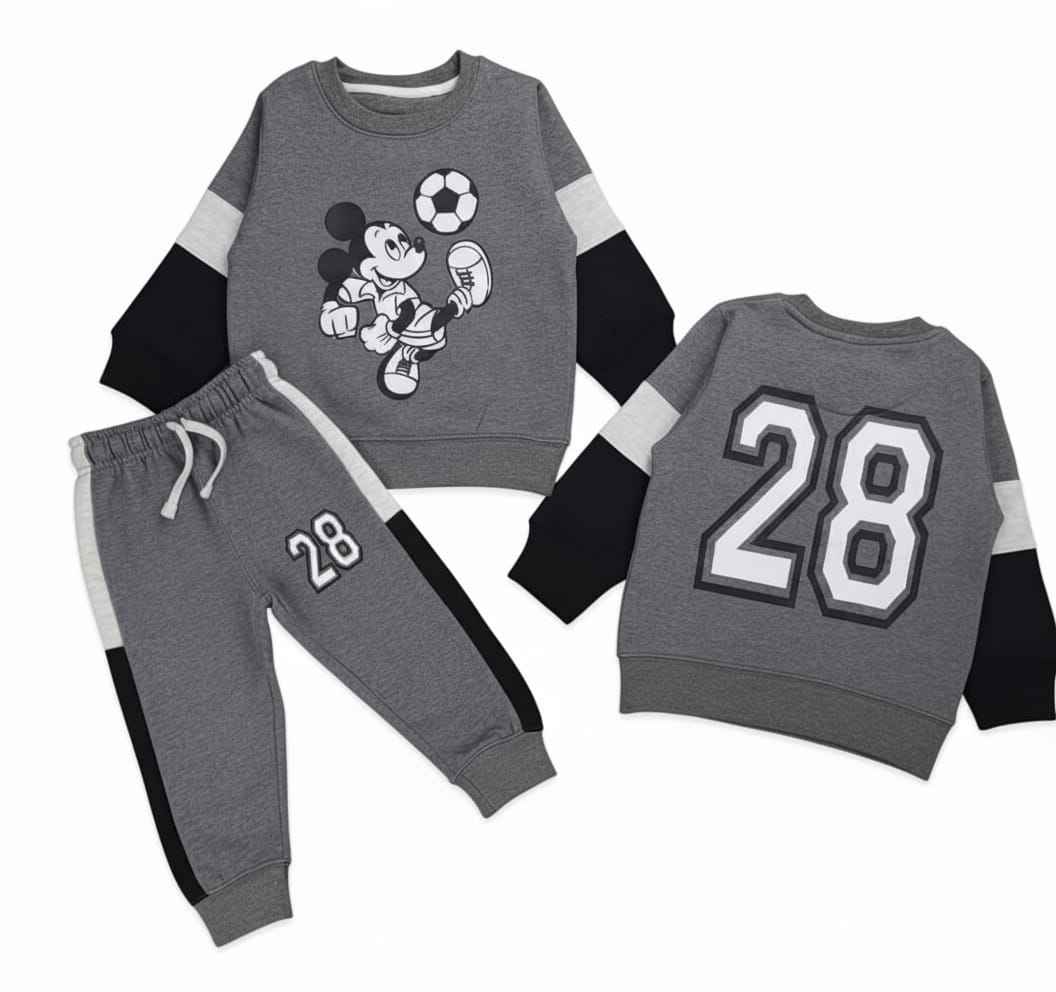 Mickey Mouse Boys Panel Tracksuits | Premium Cotton Fleece