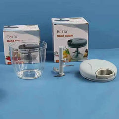 Multi-Blade Manual Food Chopper – Garlic Press, Meat Grinder & Veggie Cutter