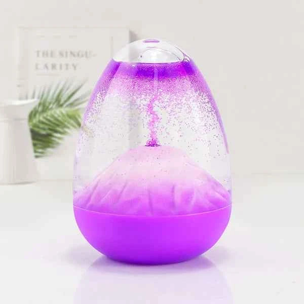 🌋 Volcano Mist Humidifier with Colorful LED Light – Aromatherapy Diffuser