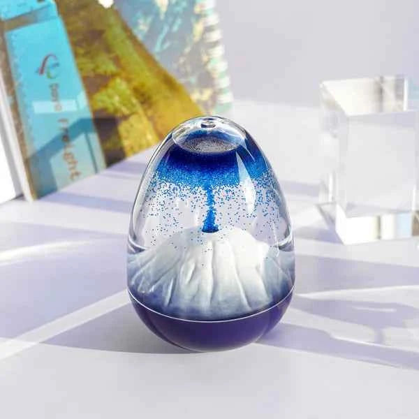 🌋 Volcano Mist Humidifier with Colorful LED Light – Aromatherapy Diffuser