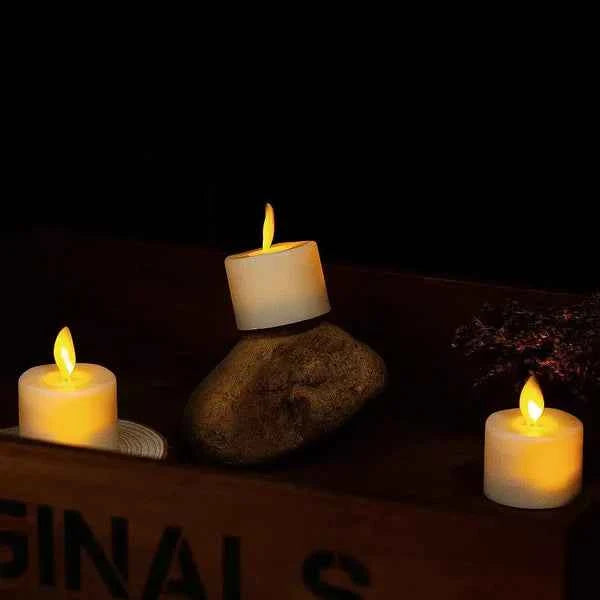 LED Tea Light Candles – Flameless Flickering Votive Lights with Remote Control