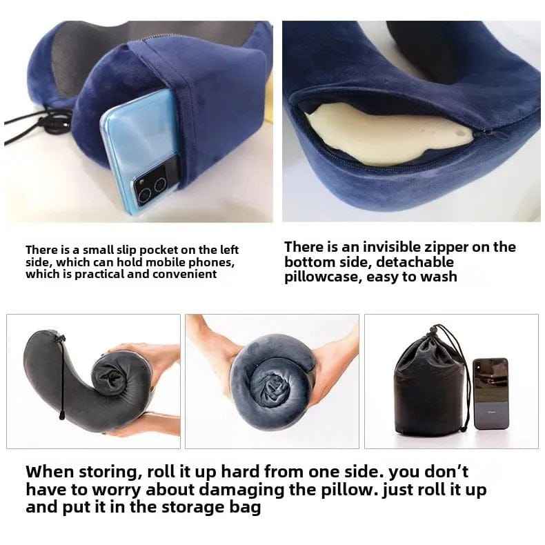 U-Shaped Travel Neck Pillow – Soft & Supportive