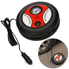 12V Portable Car Tire Inflator Pump – 260PSI Air Compressor for Car & Bike Tires