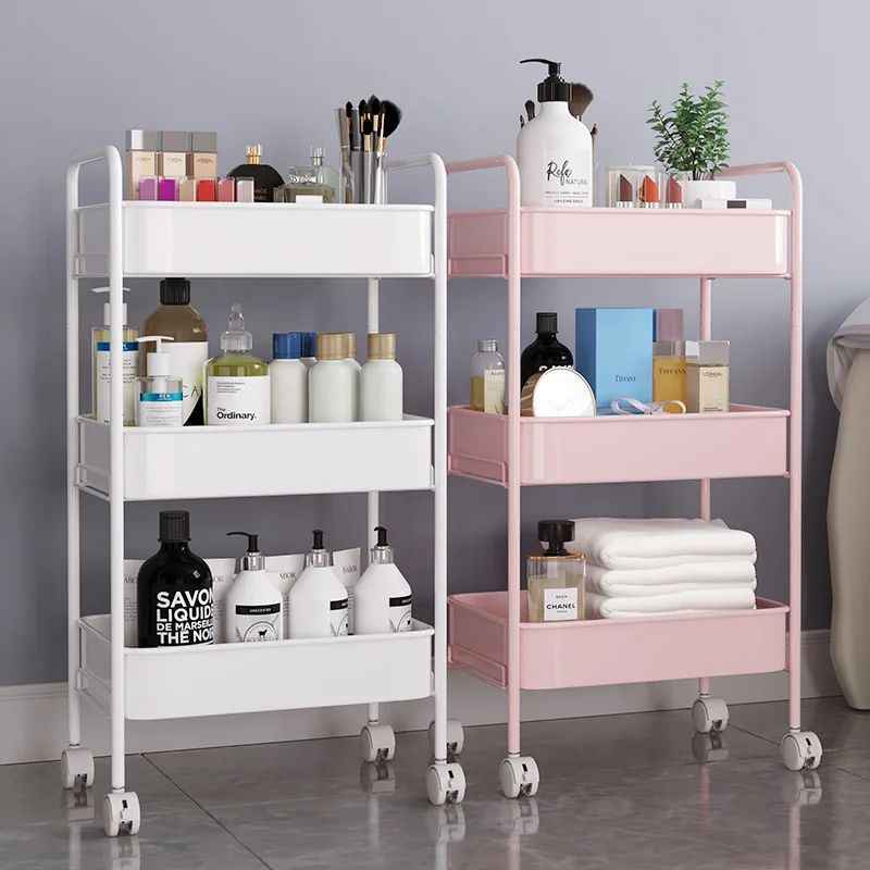 Premium Bamboo Kitchen Trolley with 4 Drawer Storage