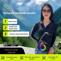 Outdoor Backpack Bluetooth Speaker Waterproof Bag