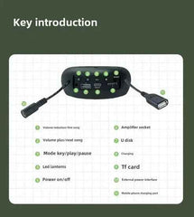 Outdoor Backpack Bluetooth Speaker Waterproof Bag