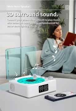 Mini Retro Vinyl Bluetooth Speaker & Sleep Aid