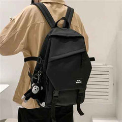 Stylish Unisex Nylon Backpack Lightweight Dual Shoulder