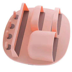 Wall Mounted Bathroom Organizer Shelf – Floating Storage Rack with Hooks