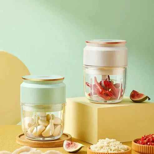 Mini Electric Garlic Masher – USB Rechargeable Food Chopper & Multi-Function Kitchen Grinder