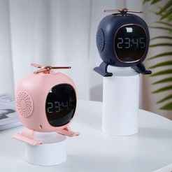 F23 Aromatherapy Bluetooth Alarm Clock – Wireless Speaker with Subwoofer & Phone Stand