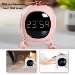 F23 Aromatherapy Bluetooth Alarm Clock – Wireless Speaker with Subwoofer & Phone Stand