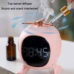 F23 Aromatherapy Bluetooth Alarm Clock – Wireless Speaker with Subwoofer & Phone Stand