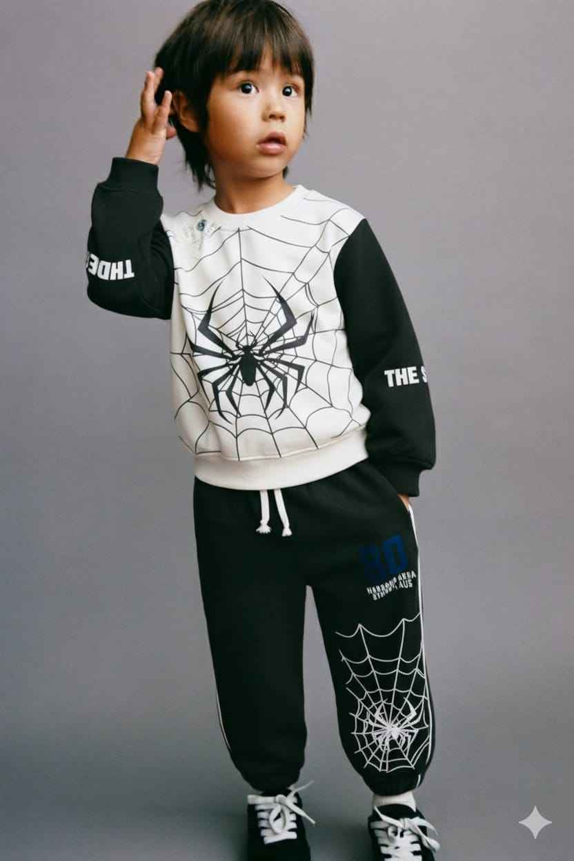 Spiderman Kids Tracksuit | Premium Cotton Fleece Outfit for Ultimate Comfort
