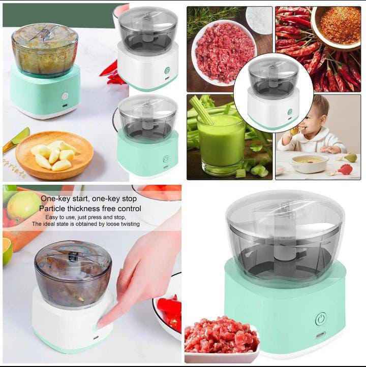 Compact Electric Food Chopper — Make Prep Easy & Mess-Free!
