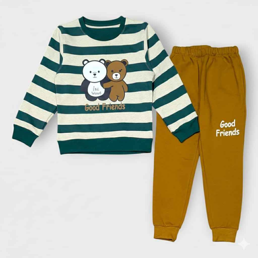 Good Friends Kids Tracksuits | Premium Cotton Fleece for Comfort and Style