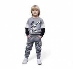 Mickey Mouse Boys Panel Tracksuits | Premium Cotton Fleece