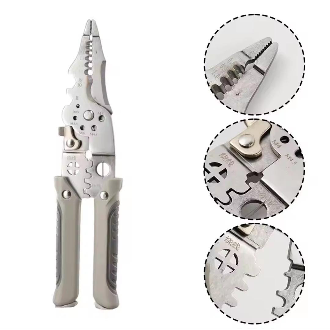 5-in-1 Wire Stripper & Crimper Tool — Strip, Cut & Crimp Like a Pro!