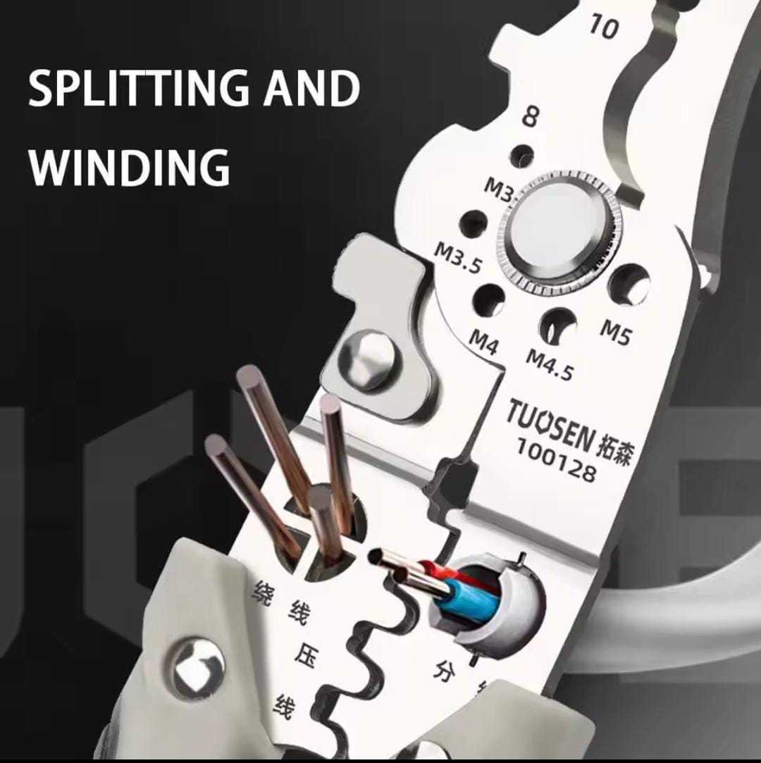 5-in-1 Wire Stripper & Crimper Tool — Strip, Cut & Crimp Like a Pro!