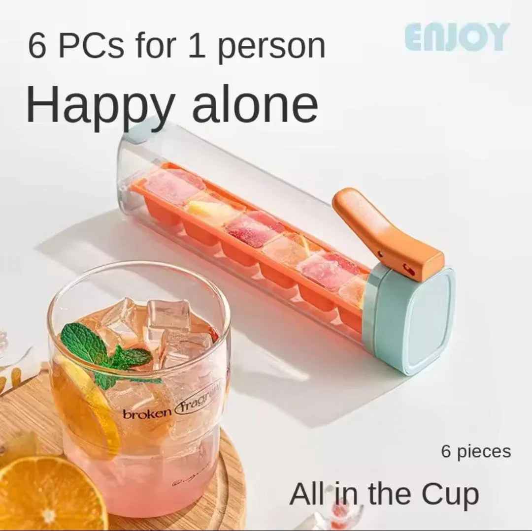 Ice Cube Mold with One-Hand Press — Easy, Quick & Mess-Free!