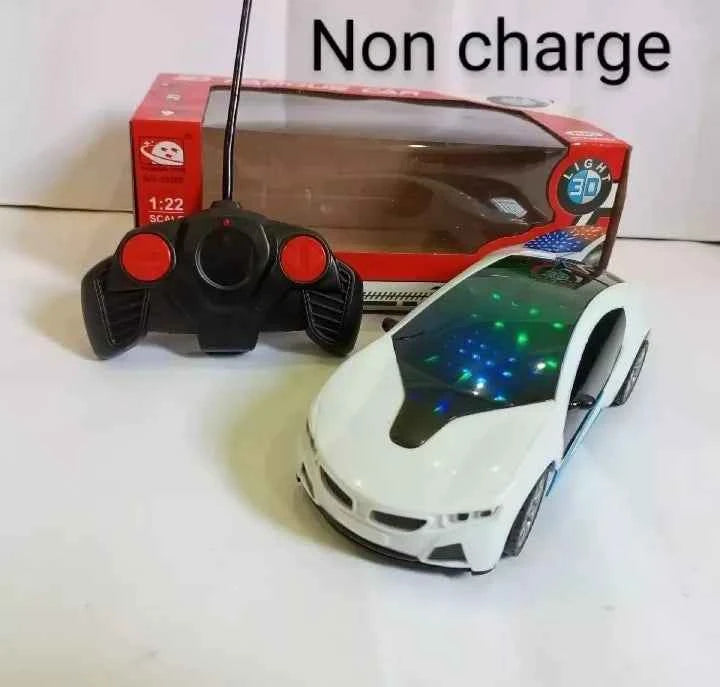 3D Lightning Remote Control Car – Rechargeable RC Toy Car with Flashing Lights