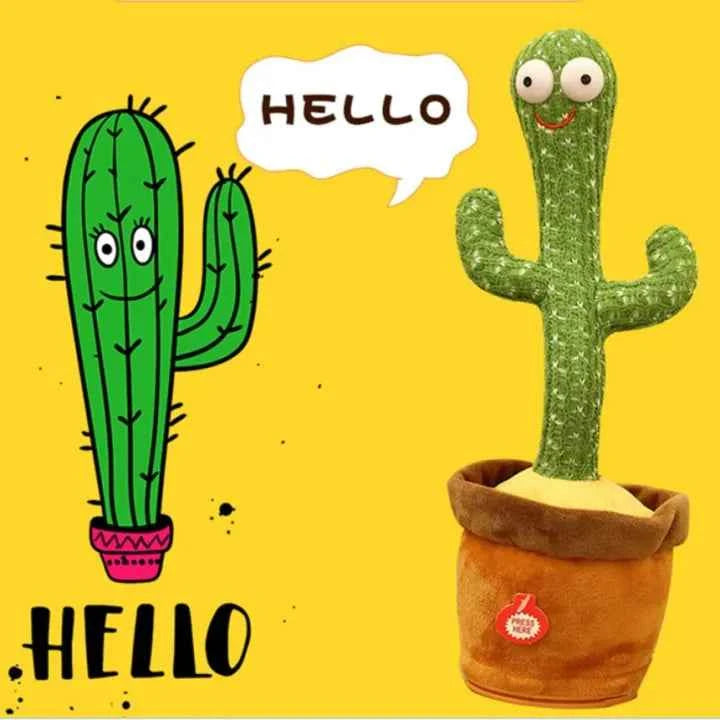 Dancing Cactus Plush Toy – Electronic Singing & Shaking Toy for Kids’ Early Learning Fun