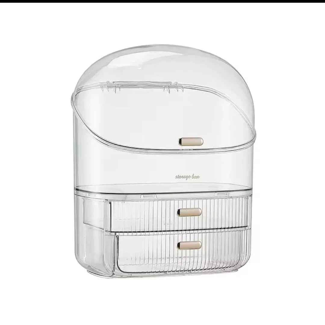 Portable Makeup Organizer Box — Skincare & Cosmetic Storage Solution